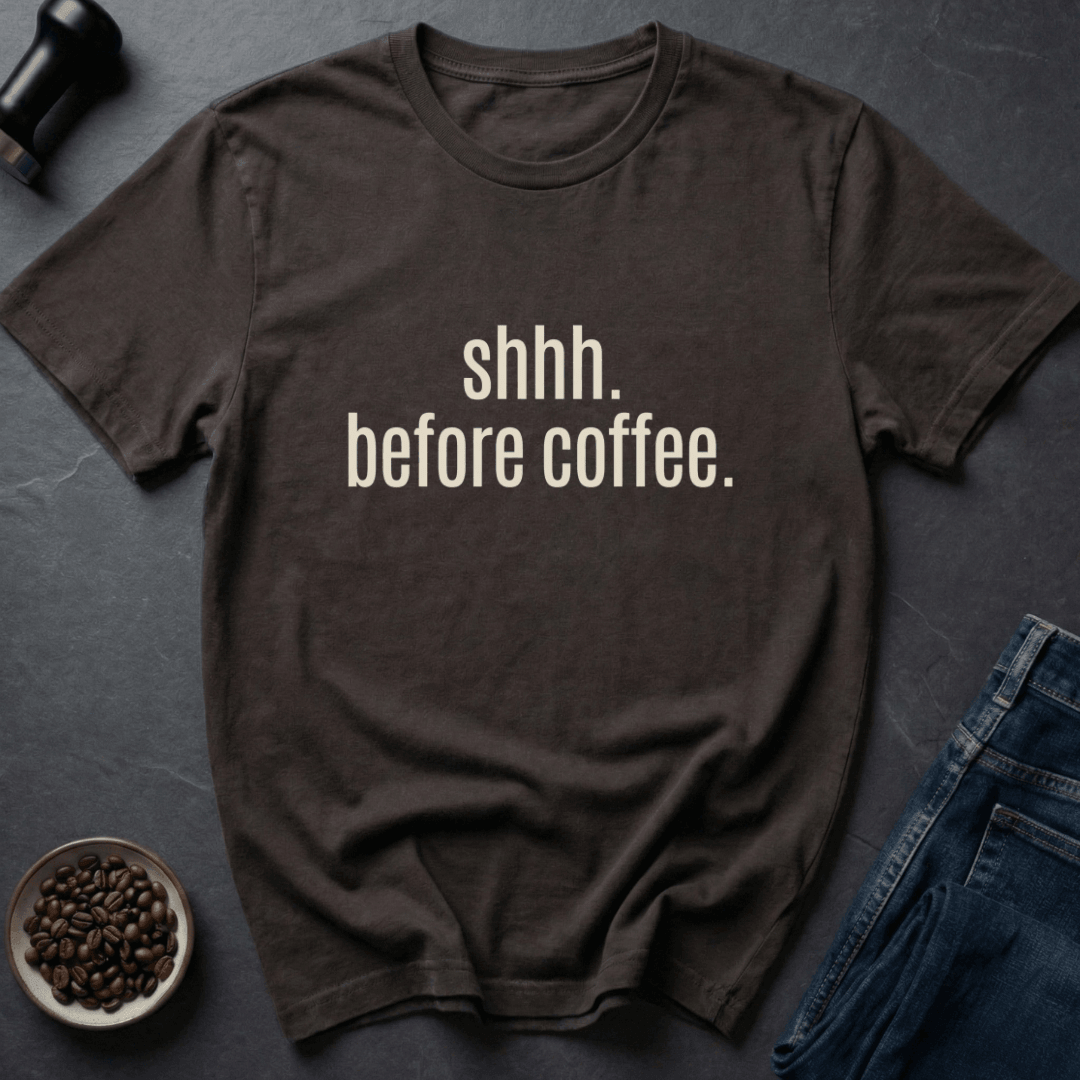 Coffee graphic Silent Brewing T-Shirt in Black / S by Caffeine Dept