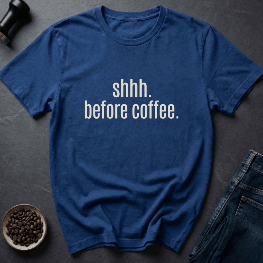 Coffee graphic Silent Brewing T-Shirt in Black / S by Caffeine Dept