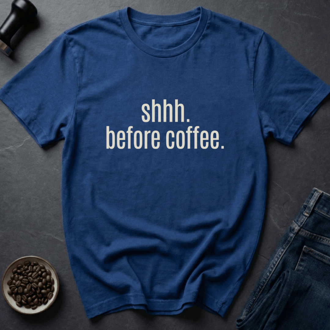 Coffee graphic Silent Brewing T-Shirt in Black / S by Caffeine Dept