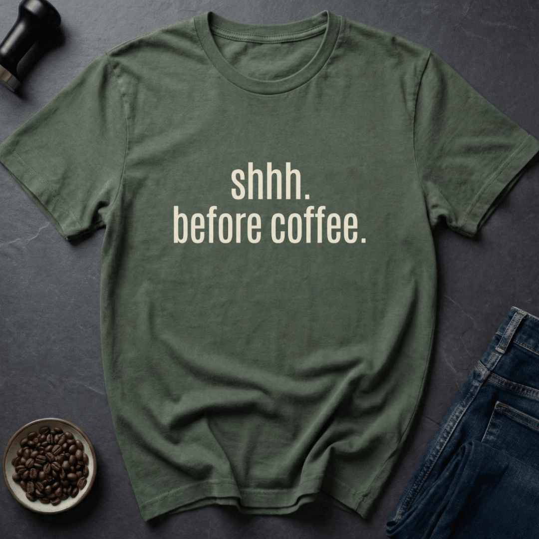 Coffee graphic Silent Brewing T-Shirt in Black / S by Caffeine Dept