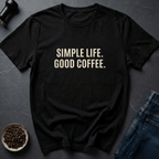 Coffee graphic Simple Coffee T-Shirt in Black / S by Caffeine Dept