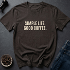 Coffee graphic Simple Coffee T-Shirt in Black / S by Caffeine Dept