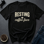 Coffee graphic Sip Attitude T-Shirt in Black / S by Caffeine Dept