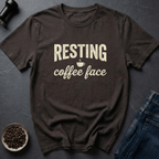 Coffee graphic Sip Attitude T-Shirt in Dark Chocolate / S by Caffeine Dept