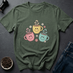 Coffee graphic Sip Happy T-Shirt in Navy / S by Caffeine Dept