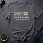 Coffee graphic Sip Therapy T-Shirt in Military Green / S by Caffeine Dept