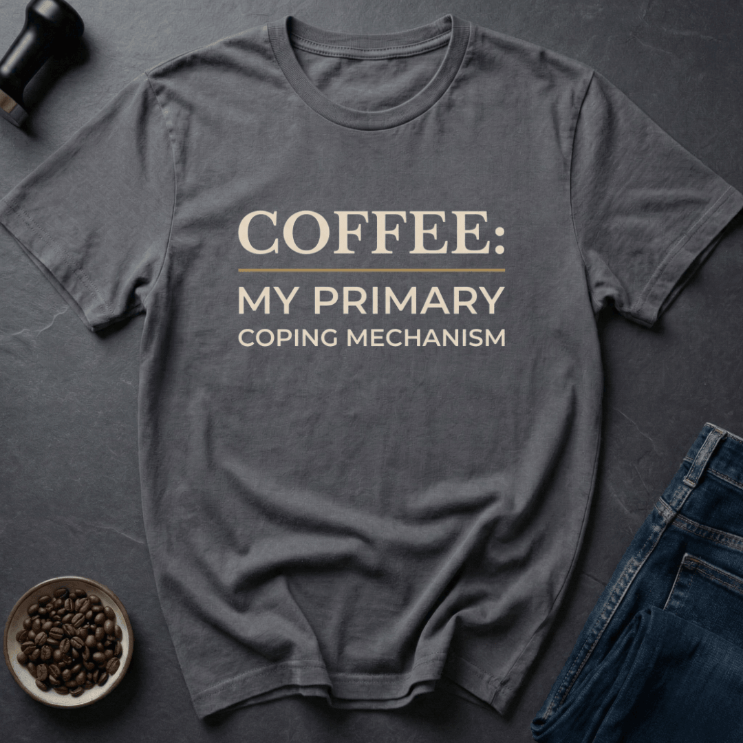 Coffee graphic Sip Therapy T-Shirt in Military Green / S by Caffeine Dept