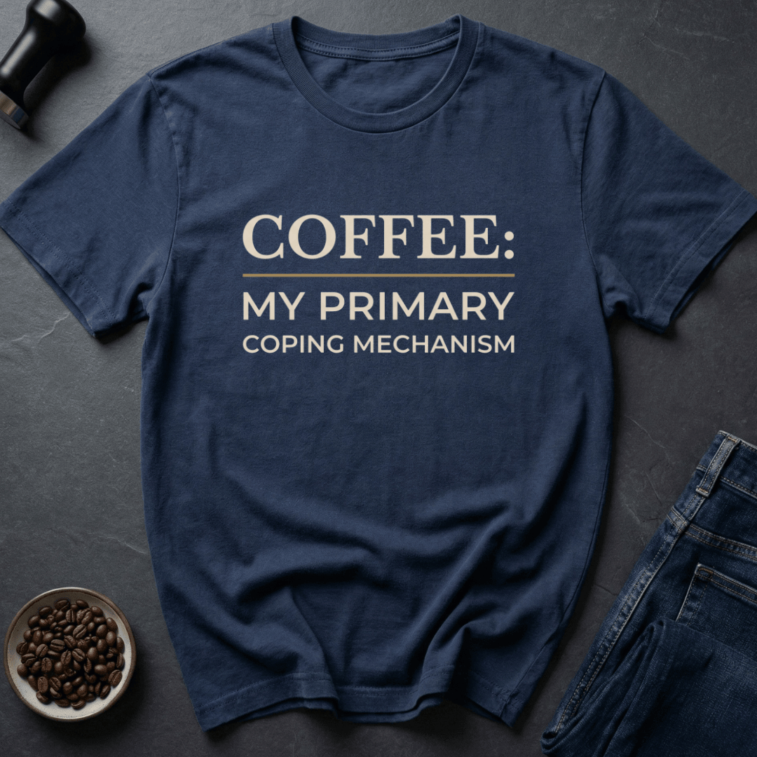Coffee graphic Sip Therapy T-Shirt in Military Green / S by Caffeine Dept