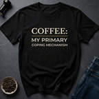 Coffee graphic Sip Therapy T-Shirt in Military Green / S by Caffeine Dept