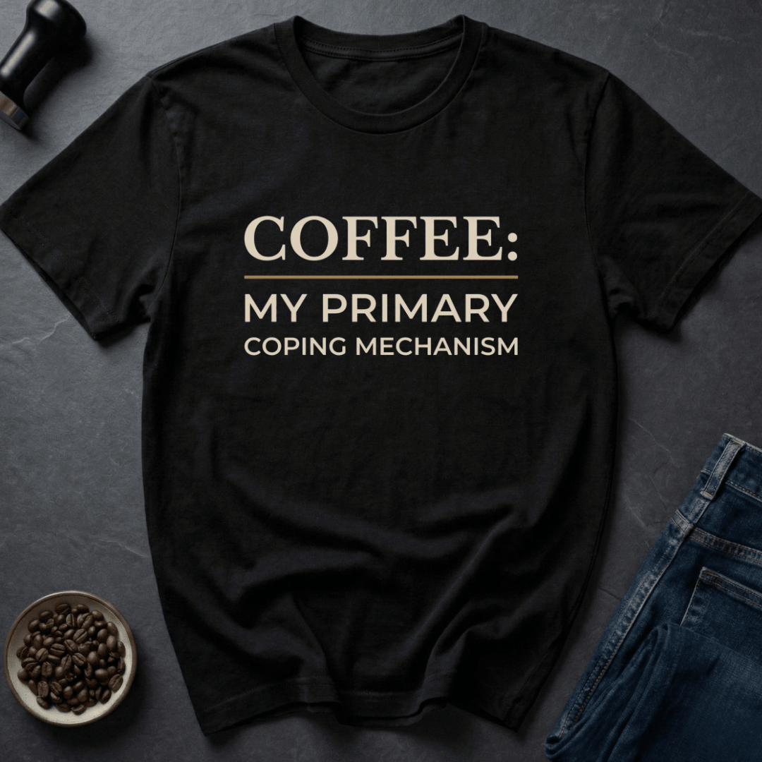 Coffee graphic Sip Therapy T-Shirt in Military Green / S by Caffeine Dept