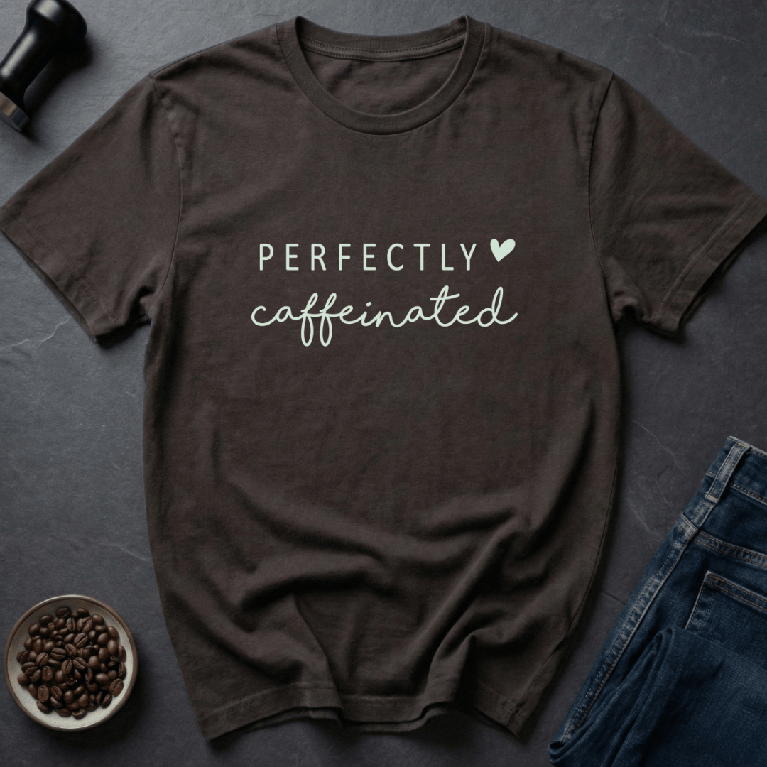 Coffee graphic Sip Zen T-Shirt in Dark Chocolate / S by Caffeine Dept