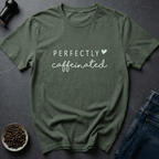 Coffee graphic Sip Zen T-Shirt in Military Green / S by Caffeine Dept