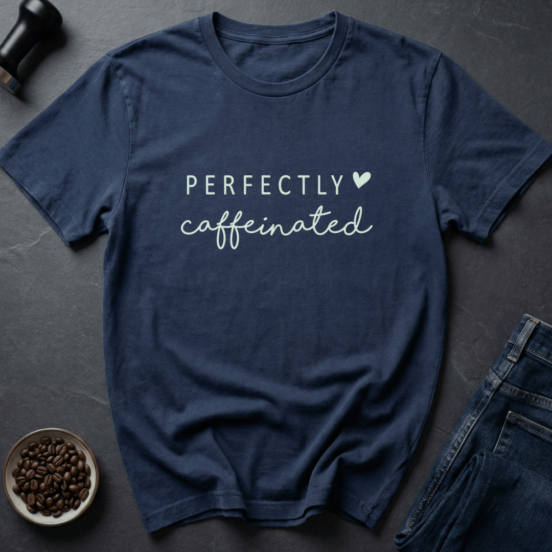 Coffee graphic Sip Zen T-Shirt in Navy / S by Caffeine Dept