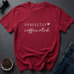 Coffee graphic Sip Zen T-Shirt in Heather Red / S by Caffeine Dept