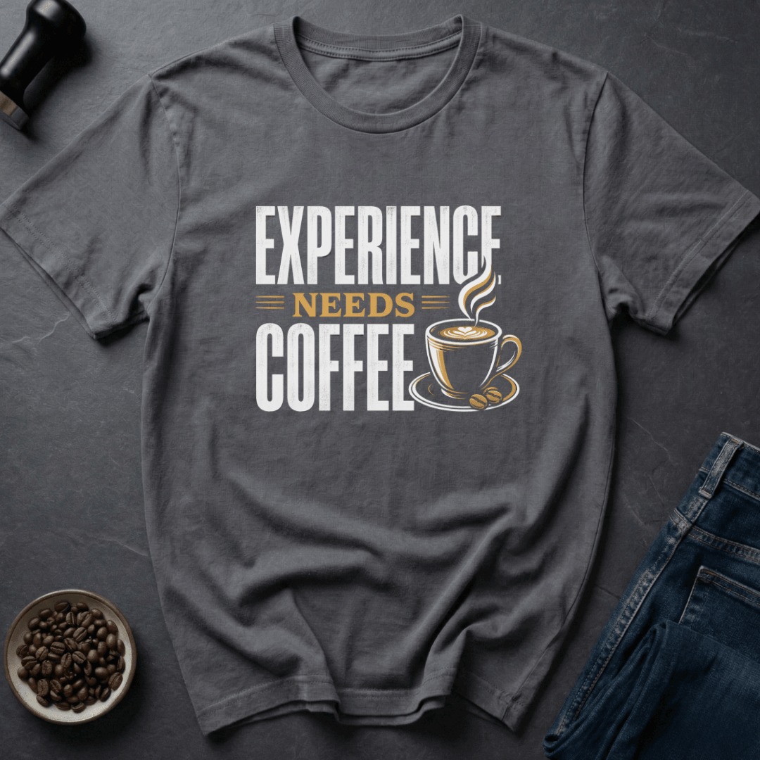 Coffee graphic Skilled Sip T-Shirt in Military Green / S by Caffeine Dept