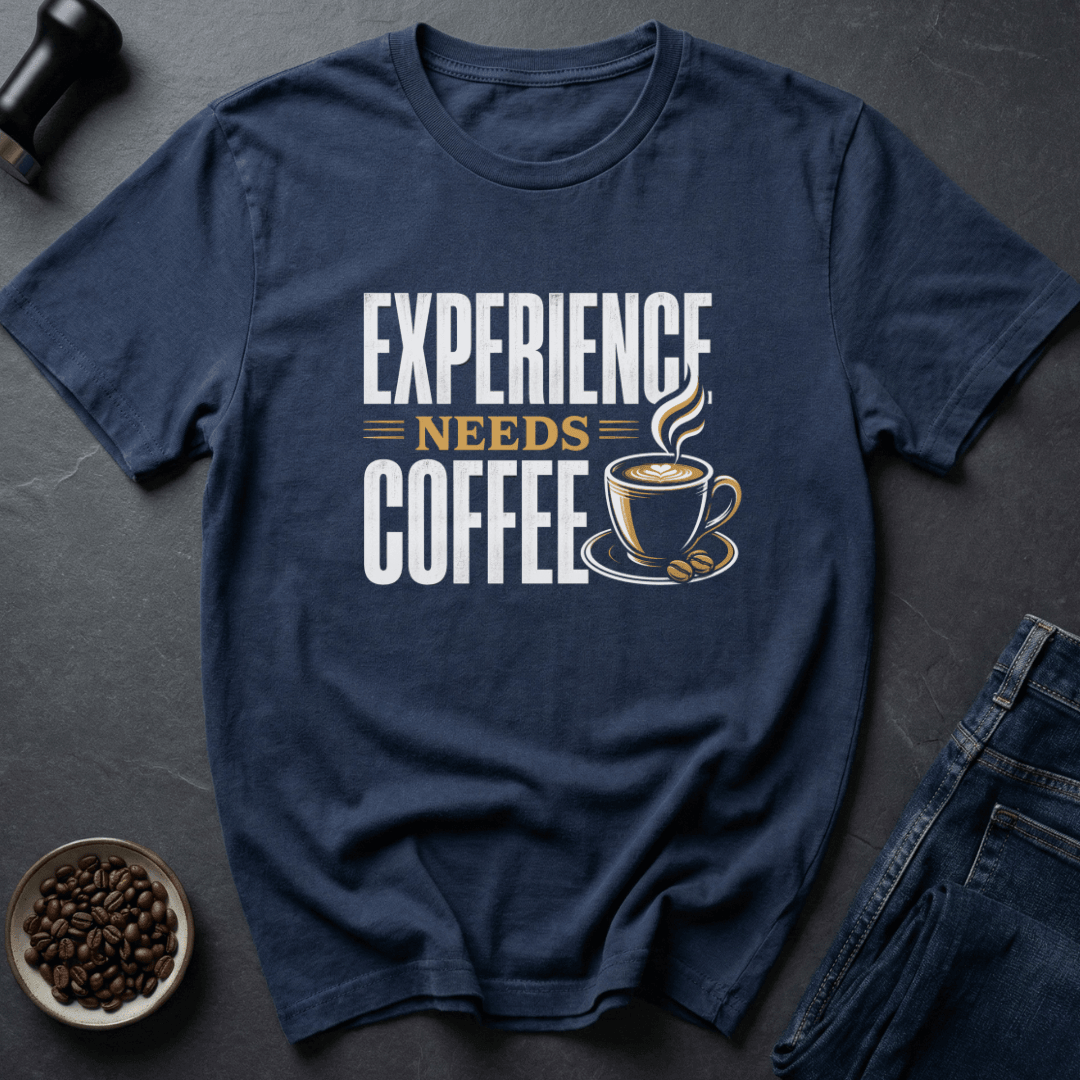 Coffee graphic Skilled Sip T-Shirt in Military Green / S by Caffeine Dept
