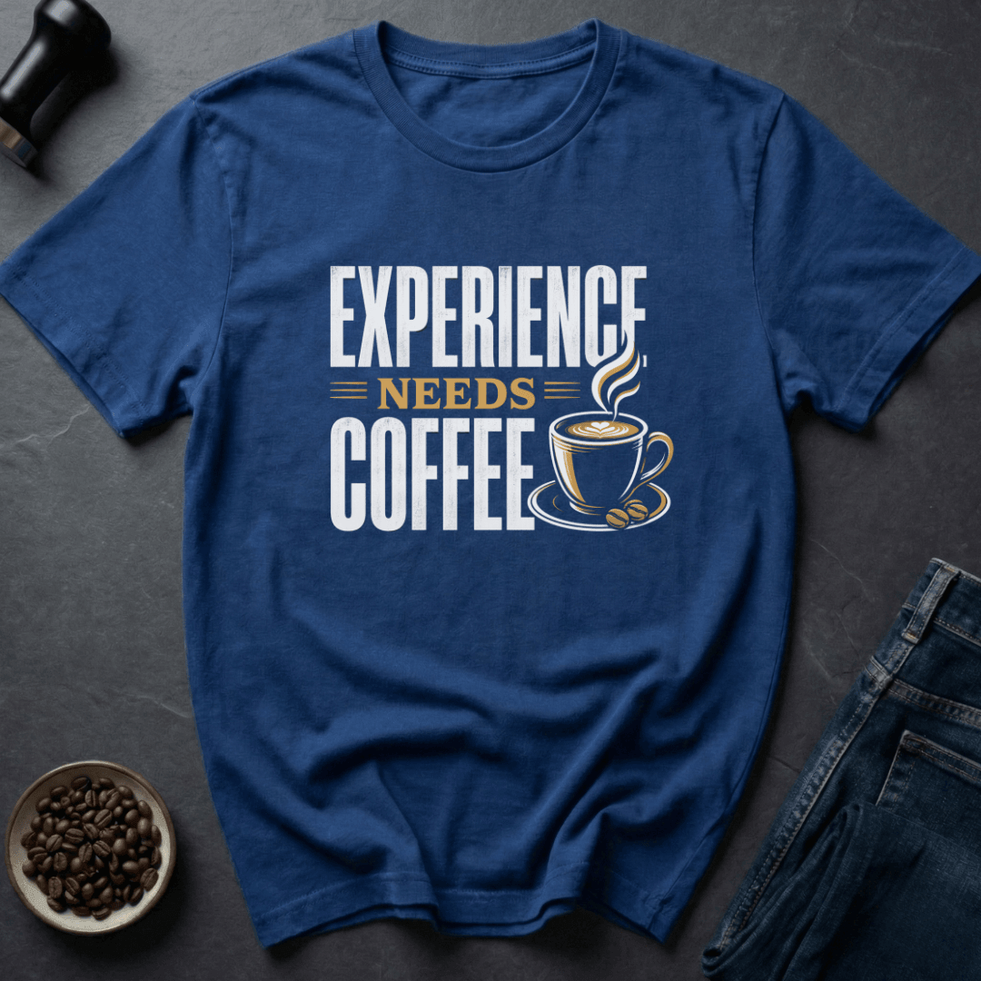 Coffee graphic Skilled Sip T-Shirt in Military Green / S by Caffeine Dept