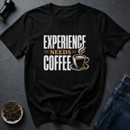 Coffee graphic Skilled Sip T-Shirt in Military Green / S by Caffeine Dept
