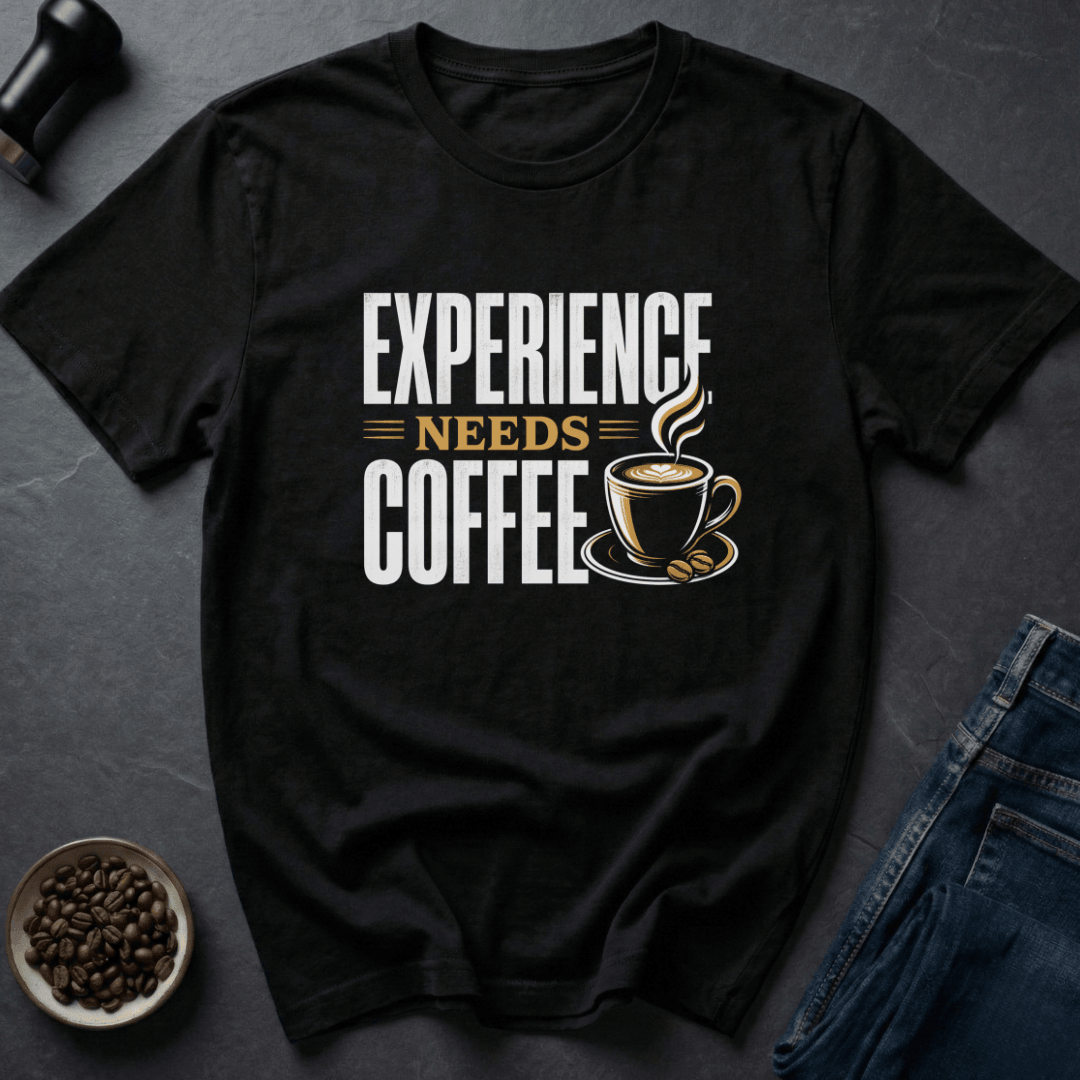 Coffee graphic Skilled Sip T-Shirt in Military Green / S by Caffeine Dept