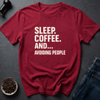 Coffee graphic Sleep Coffee T-Shirt in Dark Chocolate / S by Caffeine Dept