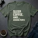 Coffee graphic Sleep Coffee T-Shirt in Dark Chocolate / S by Caffeine Dept