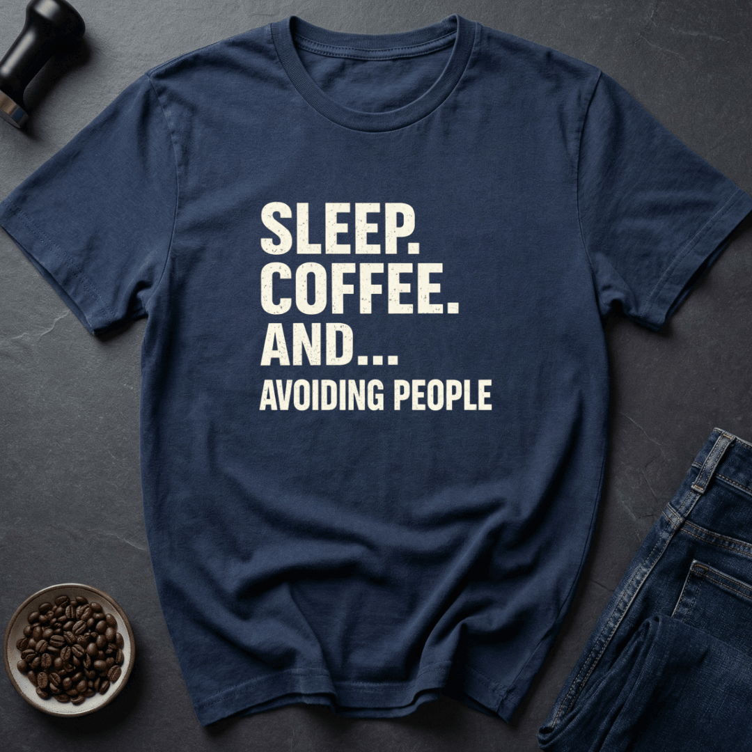 Coffee graphic Sleep Coffee T-Shirt in Dark Chocolate / S by Caffeine Dept