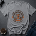 Coffee graphic Slow Mornings T-Shirt in Sand / S by Caffeine Dept
