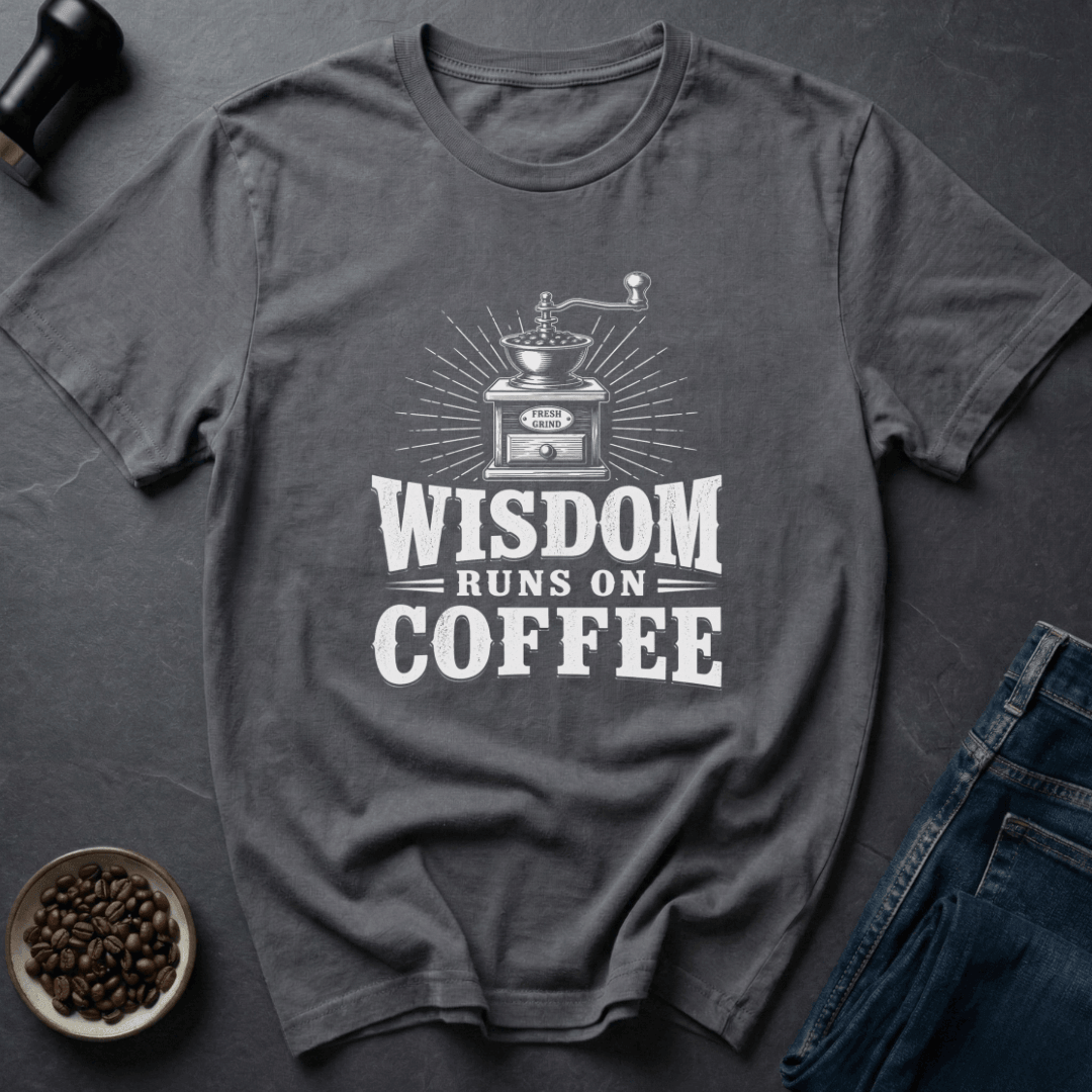 Coffee graphic Smart Fuel T-Shirt in Royal / S by Caffeine Dept