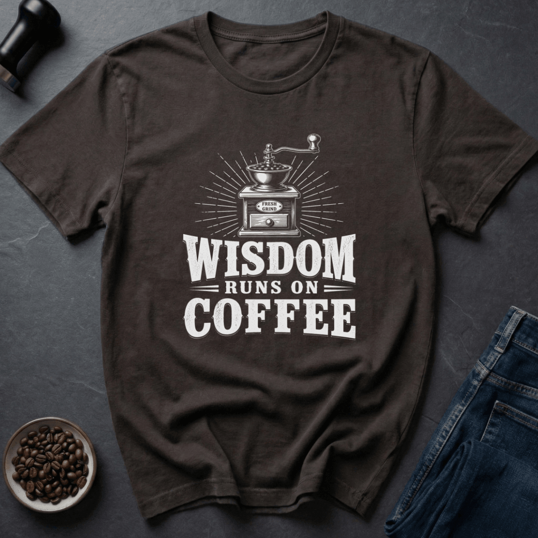 Coffee graphic Smart Fuel T-Shirt in Royal / S by Caffeine Dept