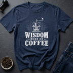 Coffee graphic Smart Fuel T-Shirt in Royal / S by Caffeine Dept