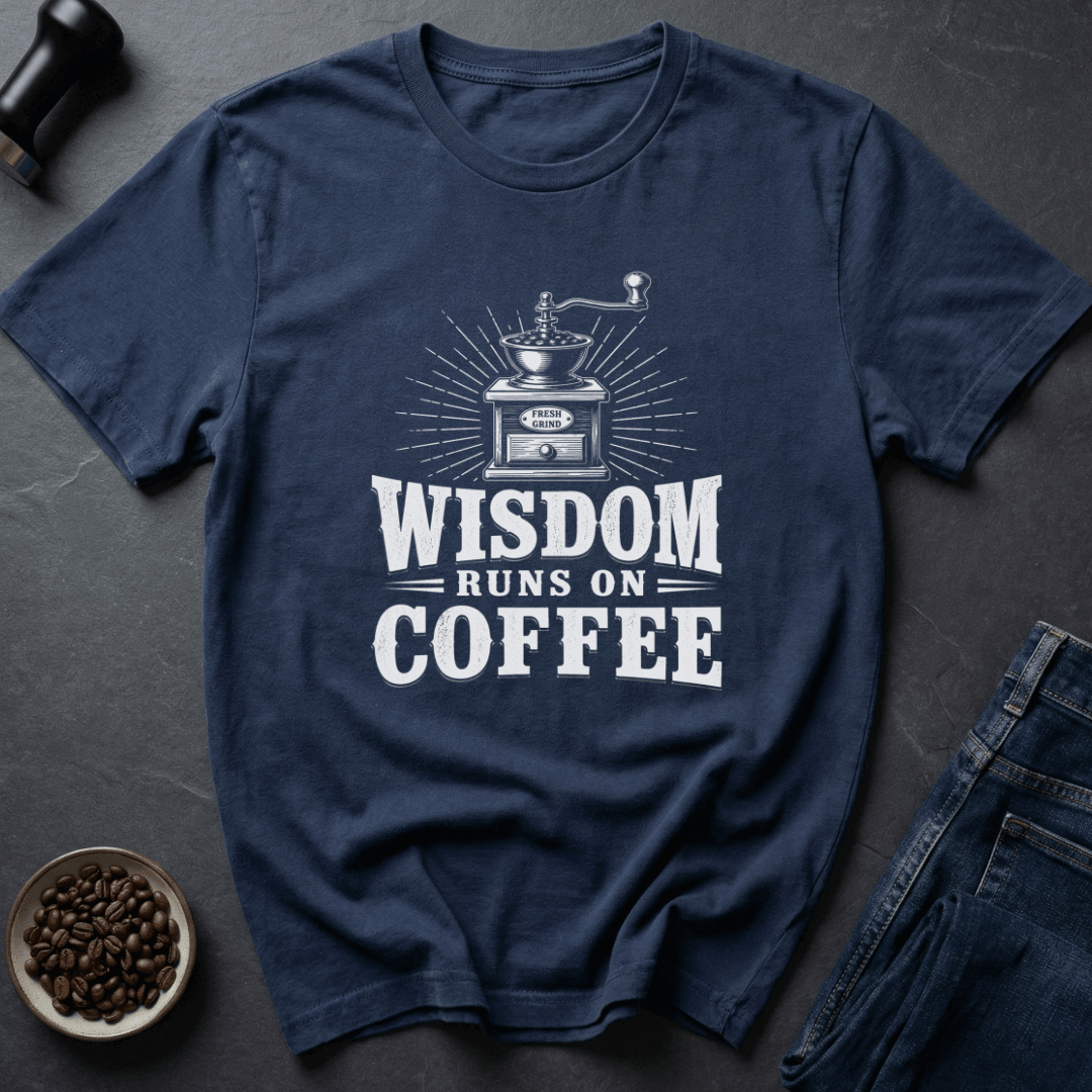 Coffee graphic Smart Fuel T-Shirt in Royal / S by Caffeine Dept