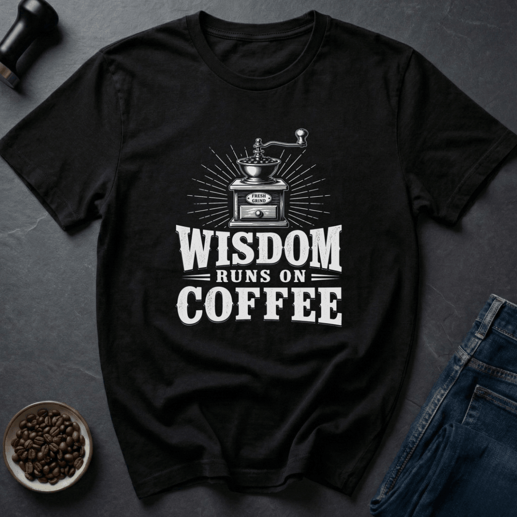 Coffee graphic Smart Fuel T-Shirt in Royal / S by Caffeine Dept