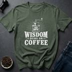 Coffee graphic Smart Fuel T-Shirt in Royal / S by Caffeine Dept