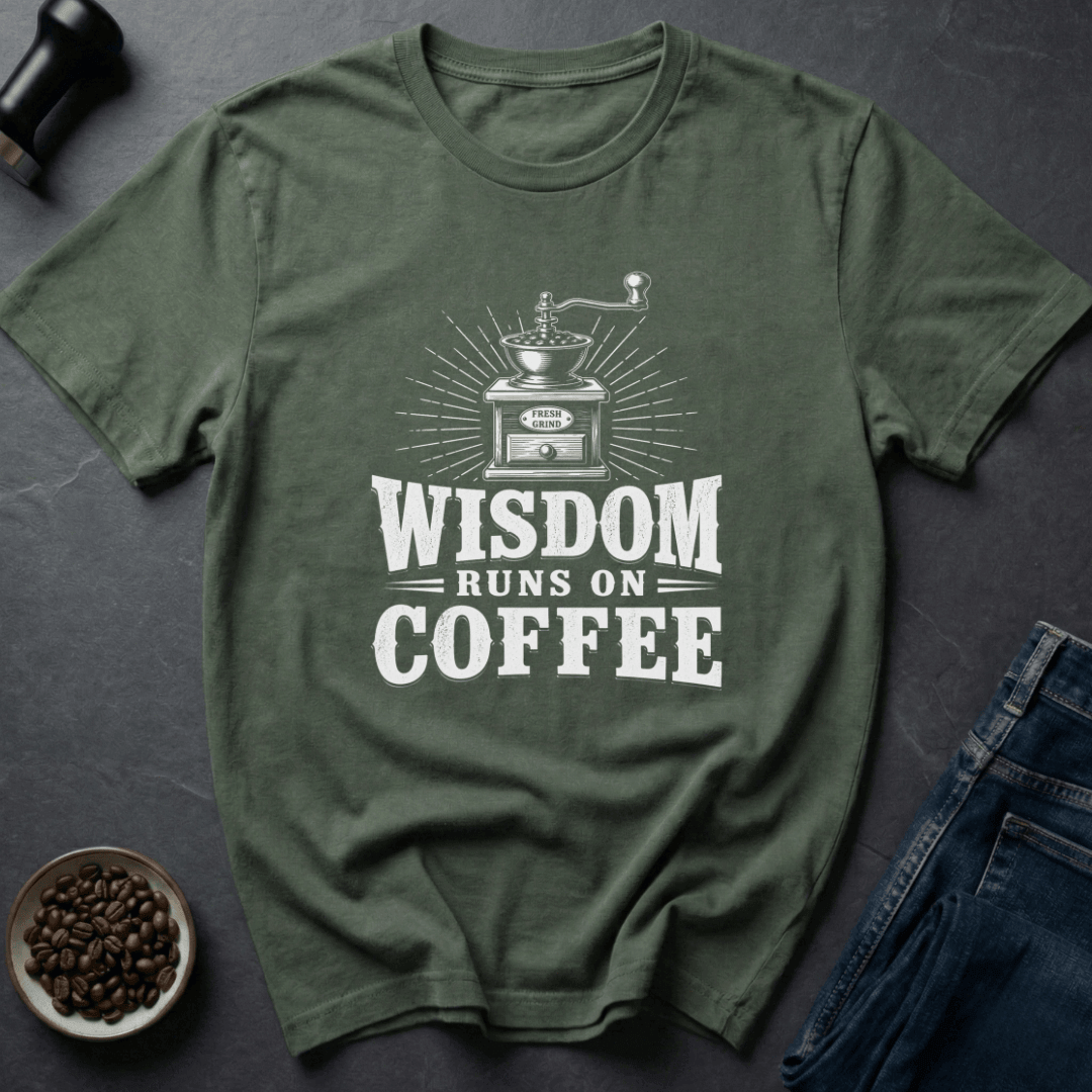 Coffee graphic Smart Fuel T-Shirt in Royal / S by Caffeine Dept