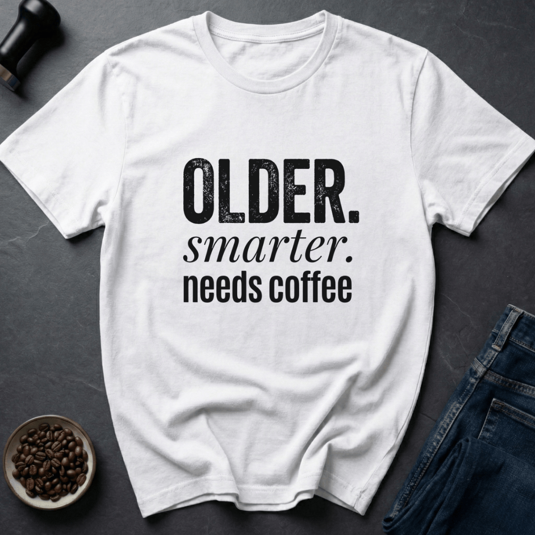 Coffee graphic Smarter Fuel T-Shirt in White / S by Caffeine Dept