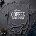 Coffee graphic Soul Missing T-Shirt in Charcoal / S by Caffeine Dept