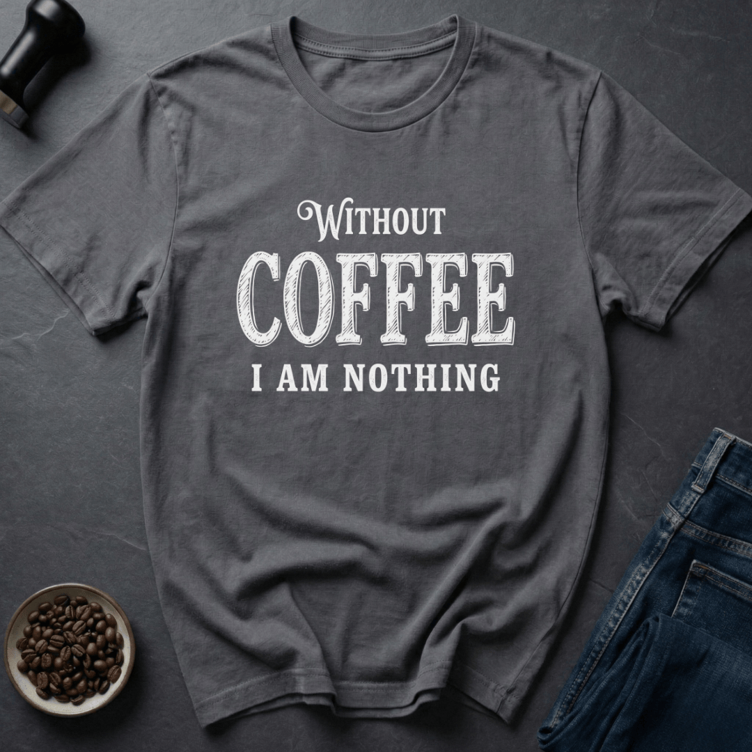 Coffee graphic Soul Missing T-Shirt in Charcoal / S by Caffeine Dept