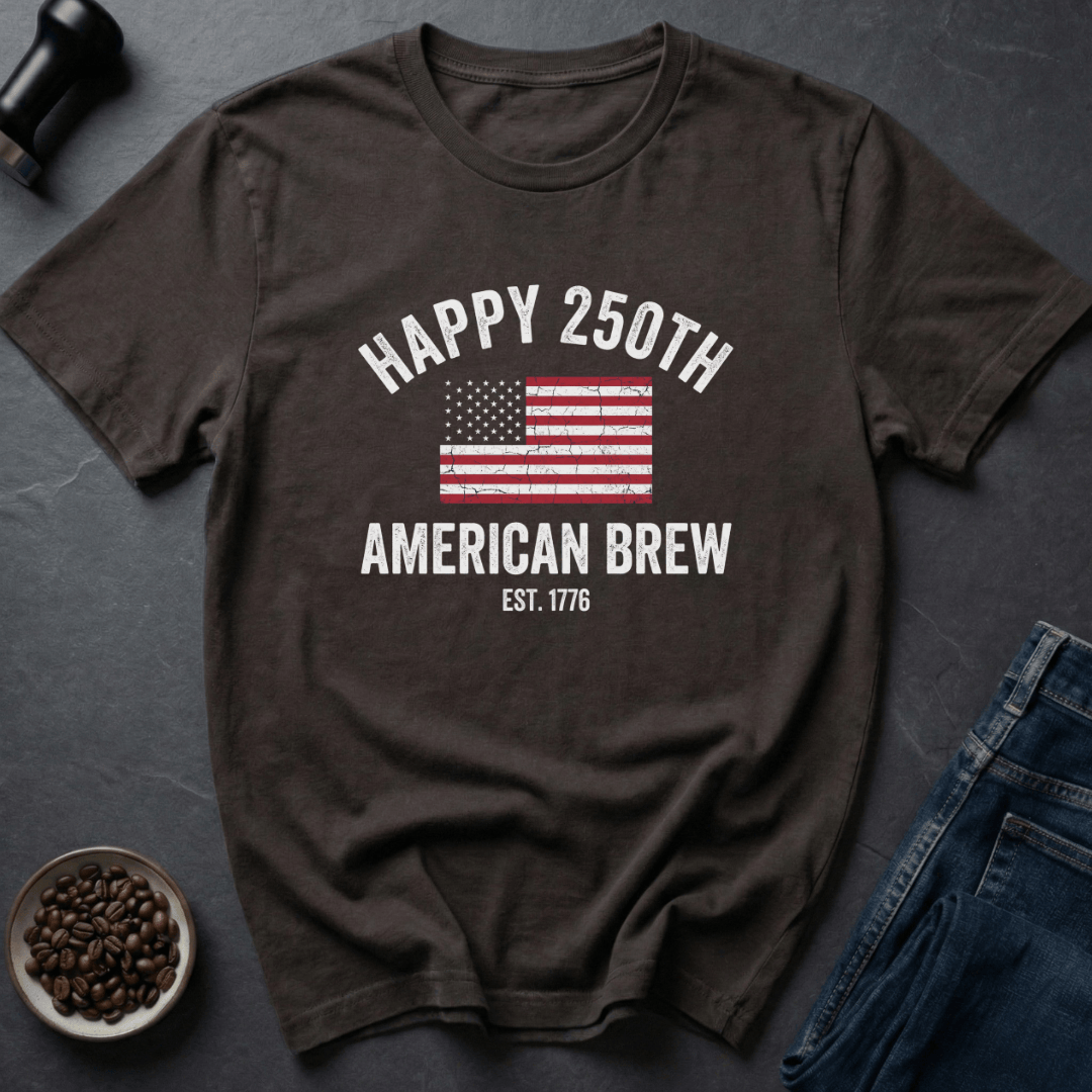 Coffee graphic Stars Sip T-Shirt in Dark Chocolate / S by Caffeine Dept