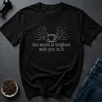 Coffee graphic Stay Brewed T-Shirt in Military Green / S by Caffeine Dept