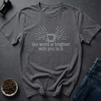 Coffee graphic Stay Brewed T-Shirt in Military Green / S by Caffeine Dept