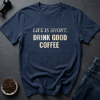 Coffee graphic Stay Caffeinated T-Shirt in Dark Chocolate / S by Caffeine Dept