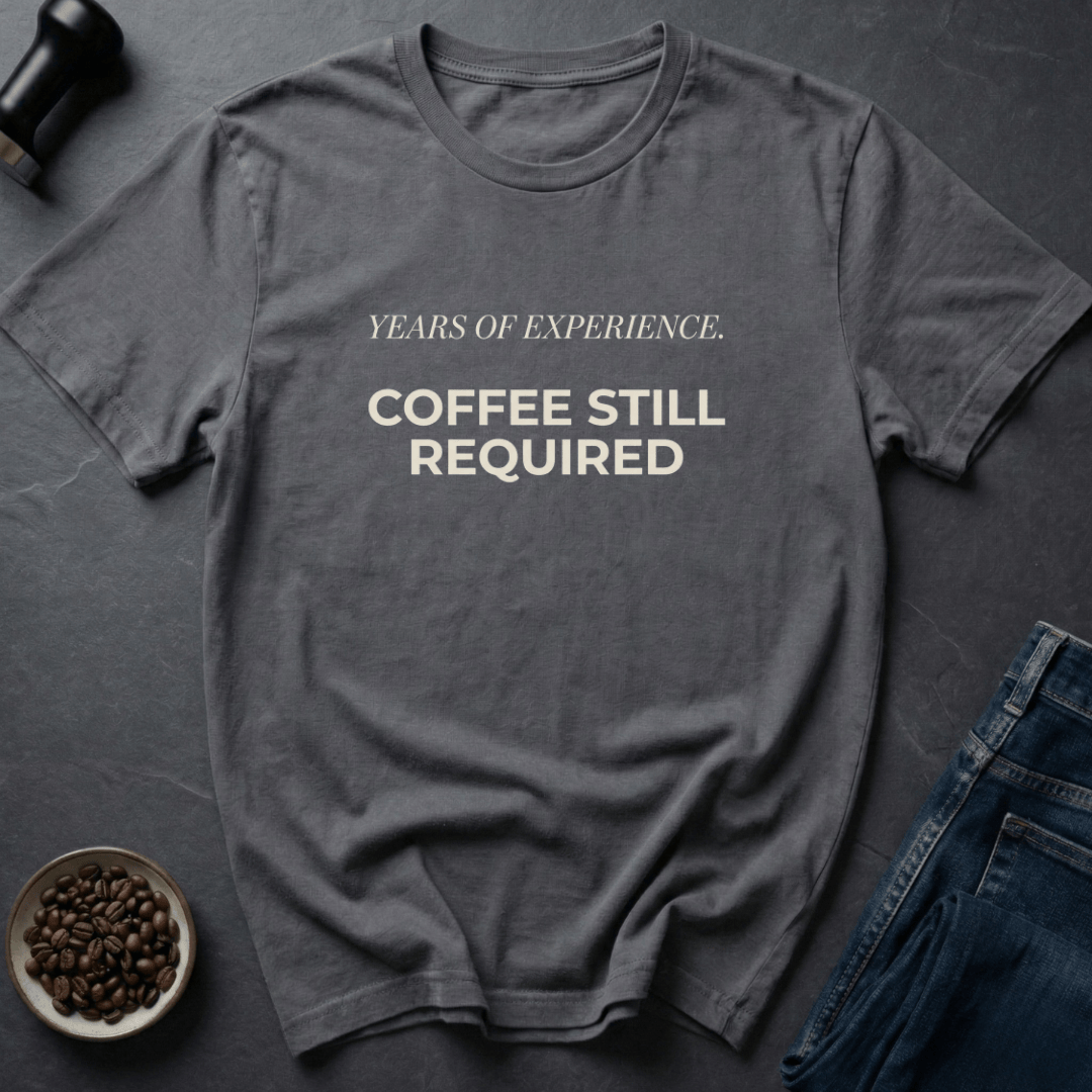 Coffee graphic Stay Caffeinated T-Shirt in Royal / S by Caffeine Dept