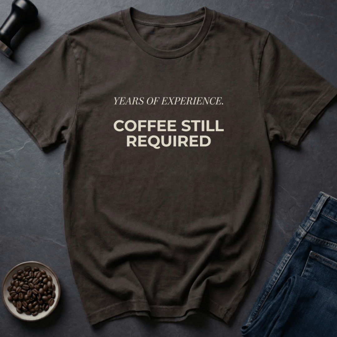 Coffee graphic Stay Caffeinated T-Shirt in Royal / S by Caffeine Dept