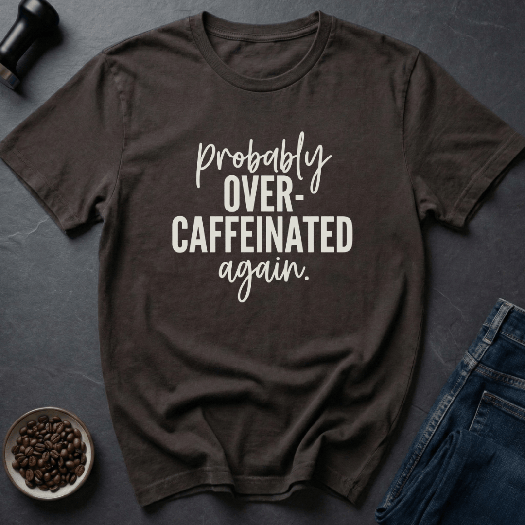 Coffee graphic Stim Mode T-Shirt in Dark Chocolate / S by Caffeine Dept
