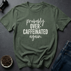 Coffee graphic Stim Mode T-Shirt in Military Green / S by Caffeine Dept