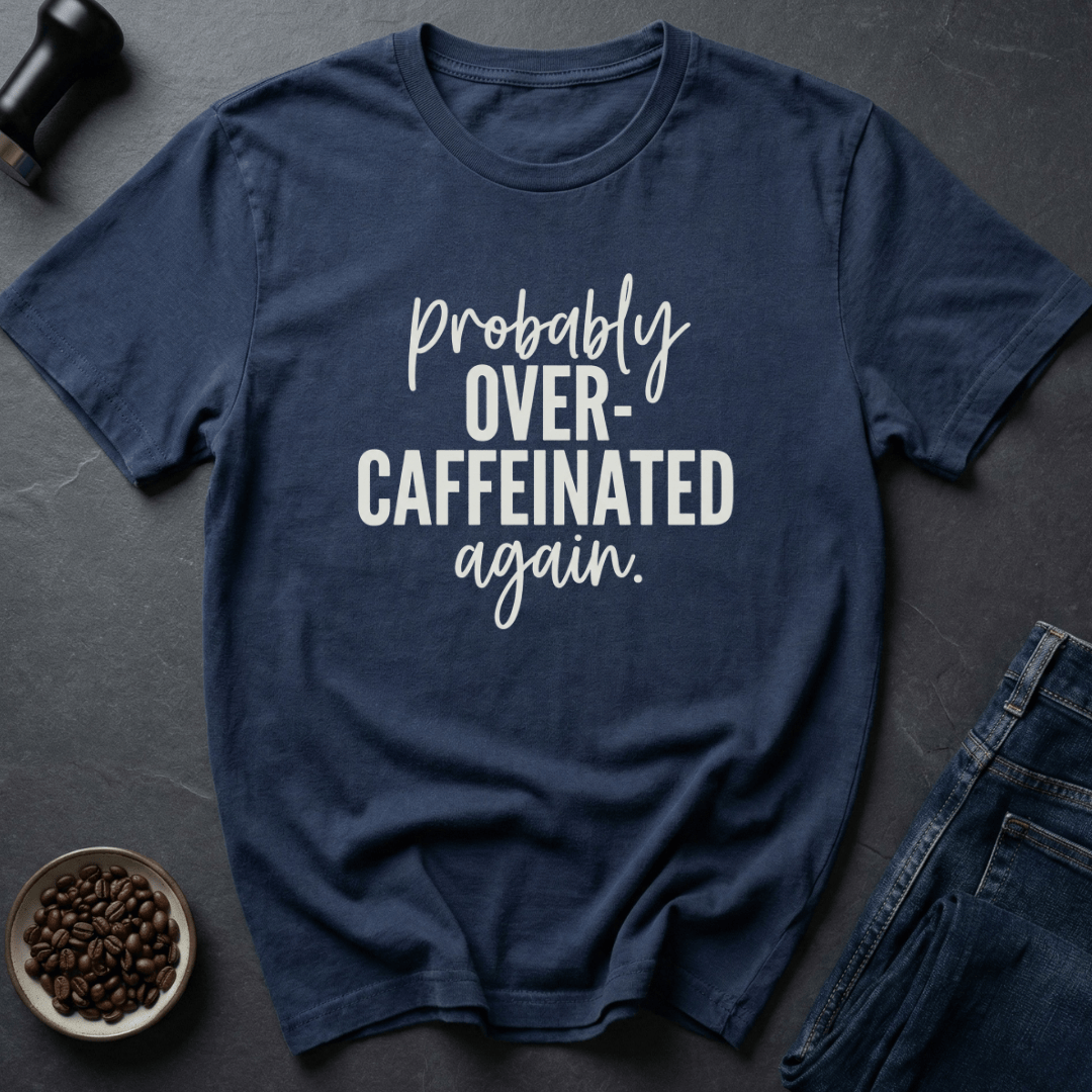Coffee graphic Stim Mode T-Shirt in Navy / S by Caffeine Dept