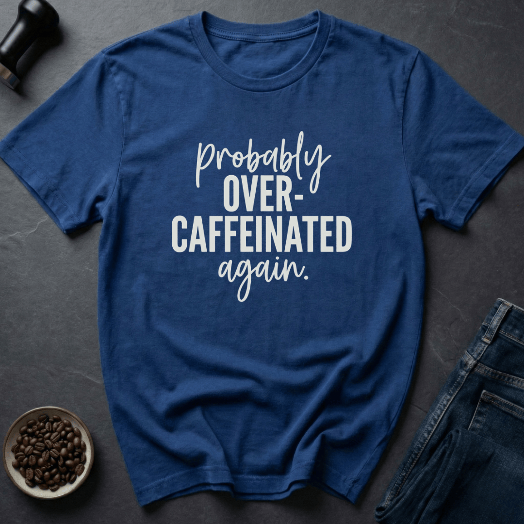 Coffee graphic Stim Mode T-Shirt in Royal / S by Caffeine Dept