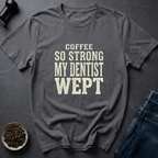 Coffee graphic Strong Coffee T-Shirt in Charcoal / S by Caffeine Dept