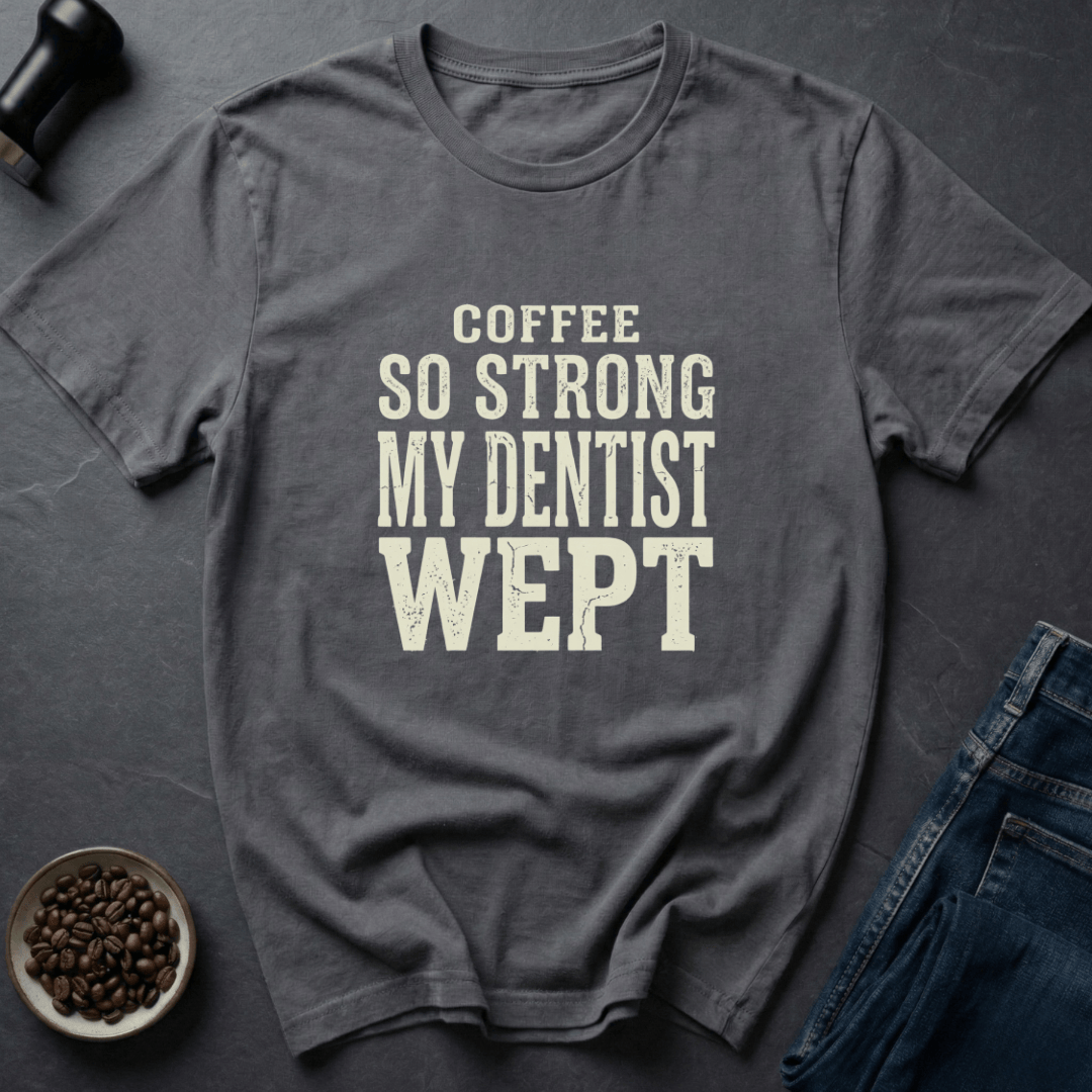 Coffee graphic Strong Coffee T-Shirt in Charcoal / S by Caffeine Dept