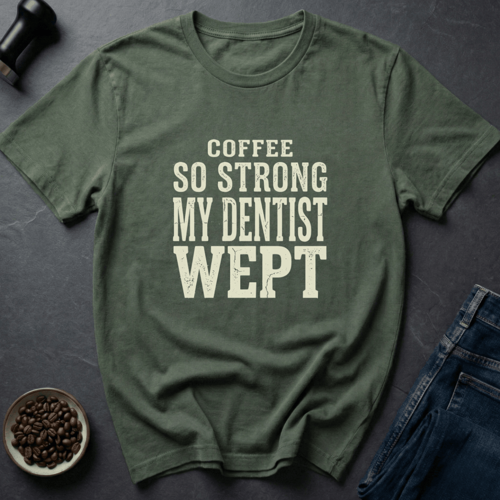Coffee graphic Strong Coffee T-Shirt in Charcoal / S by Caffeine Dept